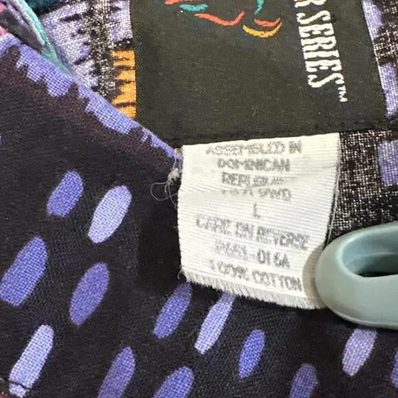 Wrangler Frontier Series Mens L Long Sleeve Button Down Aztec Western Cowboy - Picture 6 of 9